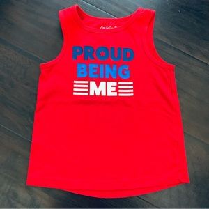 Cat & Jack Toddler Boy's July 4th 'Proud Being Me' Graphic Tank Top